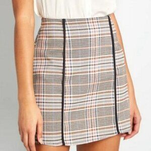 NWT Modcloth Plaid Mini Skirt Size 12
